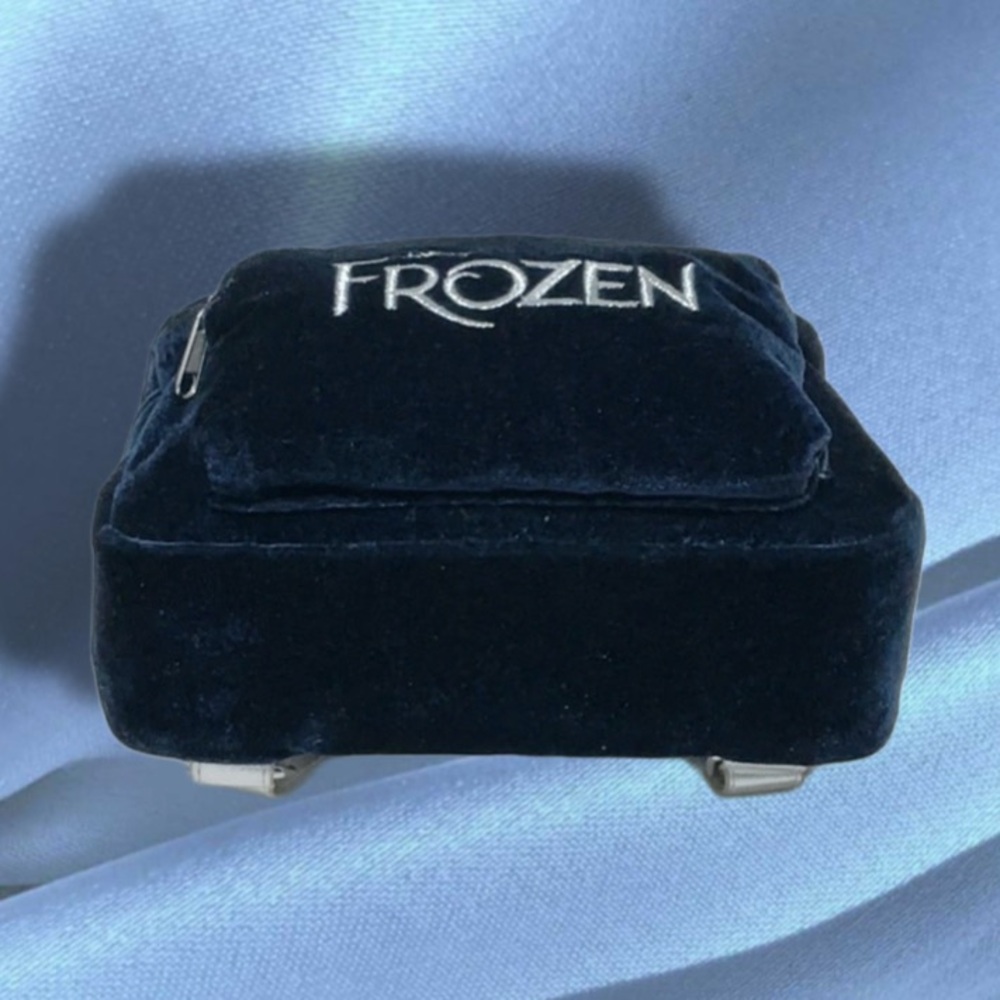 DISNEY Frozen the Musical Blue Velvet Mini Backpack - Picture 8 of 11